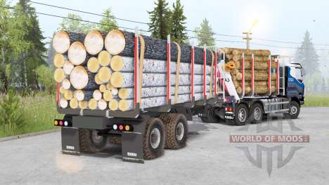 Sisu C600 Timber Truck v1.2 para Spin Tires