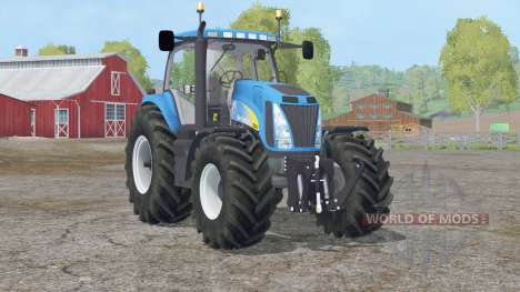New Holland T8020 sistema de partículas de escap para Farming Simulator 2015