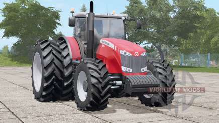Massey Ferguson 8670 8670 ruedas traseras individuales para Farming Simulator 2017