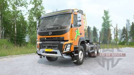 Volvo FMX 500 6x6 tractor Day Cab v2.0 para MudRunner