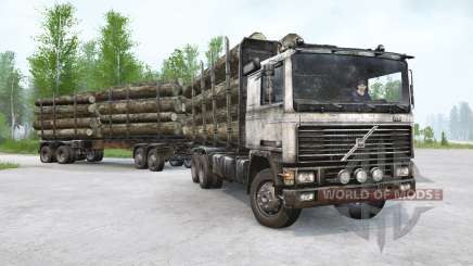 Volvo F12 Timber Truck para MudRunner