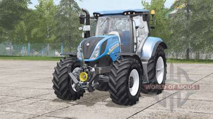 New Holland T6 series〡selectable wheels brand para Farming Simulator 2017