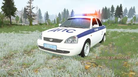 Lada Priora Police para Spintires MudRunner
