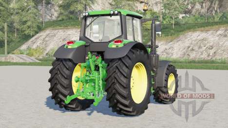 John Deere 6M series〡selectable wheels brand para Farming Simulator 2017