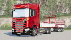Scania S580 Highline〡platform para fardos para Farming Simulator 2017