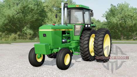 John Deere 4440〡Hay ruedas traseras dobles para Farming Simulator 2017