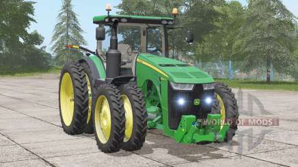 John Deere serie 8R〡americanized tire options para Farming Simulator 2017