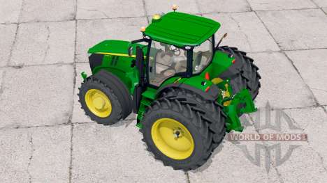 John Deere 7310R〡tiene ruedas adicionales para Farming Simulator 2015