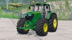 John Deere 6170M〡has pesas de ruedas para Farming Simulator 2015