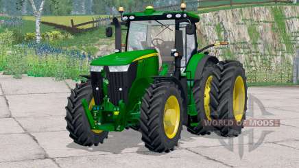 John Deere 7310R〡tiene ruedas adicionales para Farming Simulator 2015