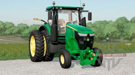 John Deere 7R series〡peso frontal configurable para Farming Simulator 2017