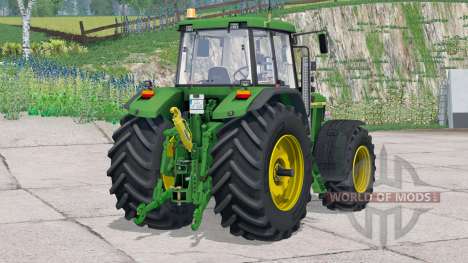 John Deere 7010〡has contrapesos sobre ruedas para Farming Simulator 2015