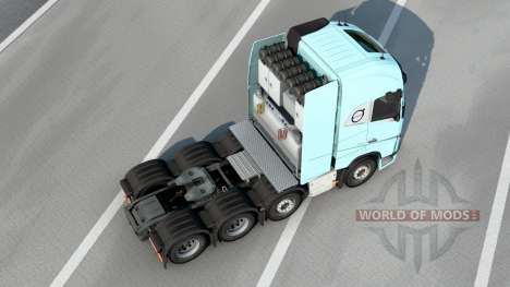 Volvo FH16 8x4 Tractor Globetrotter Cab v3.1.8 para Euro Truck Simulator 2