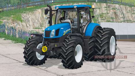 New Holland serie T6〡hay ruedas traseras duales para Farming Simulator 2015