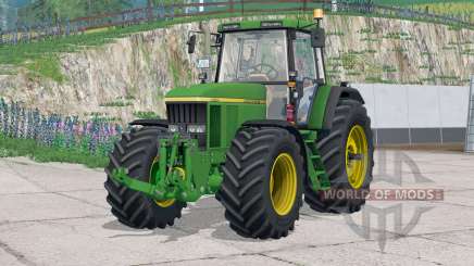 John Deere serie 7010〡tiene contrapesos sobre ruedas para Farming Simulator 2015