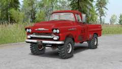 Chevrolet Apache Fleetside Pickup Truck 1958 para Spin Tires