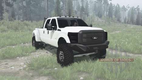 Ford F-350 Super Duty King Ranch Crew Cab 2011 para Spintires MudRunner