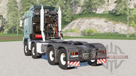 MAN TGS 8x8 LX Cabina Camión Tractor para Farming Simulator 2017