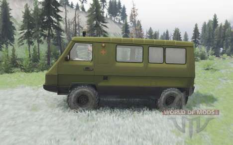 UAZ-3972 Vagon para Spin Tires