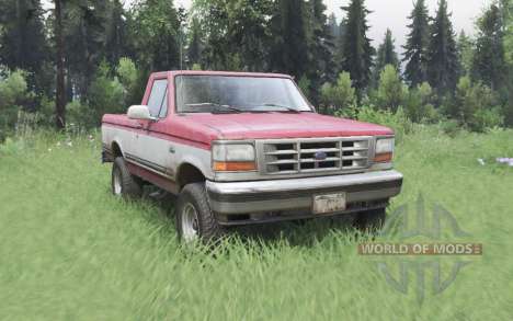 Ford F-150 Regular Cab XLT Styleside Pickup 1992 para Spin Tires