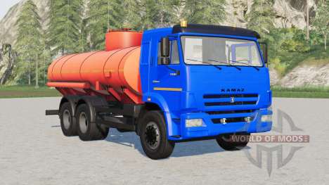 Camión cisterna KamAZ-65115 para Farming Simulator 2017