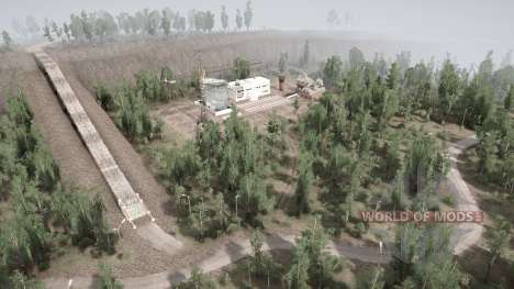Leshukonia: Base de almacenamiento forestal para Spintires MudRunner