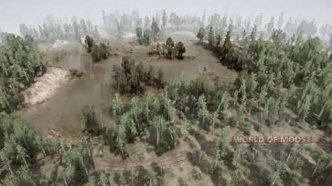 Leshukonia: Base de almacenamiento forestal para Spintires MudRunner