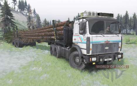 MAZ-6317 camión bielorruso para Spin Tires