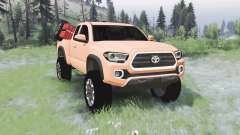 Toyota Tacoma TRD Off-Road Access Cab 2016 para Spin Tires