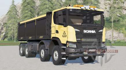 Camión volquete Scania G 370 XT 8x8 2018 para Farming Simulator 2017