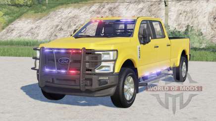 Ford F-250 Super Duty XL Crew Cab Ghost Police 12020 para Farming Simulator 2017