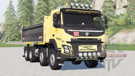 Volvo FMX 500 Day Cab 8x4 Meiller-Kipper 2015 para Farming Simulator 2017