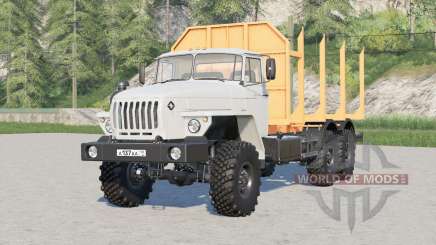 Ural-4320-60 camión de troncos cortos para Farming Simulator 2017