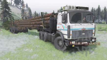 MAZ-6317 camión bielorruso para Spin Tires