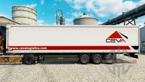 Skin Ceva Logística para Euro Truck Simulator 2