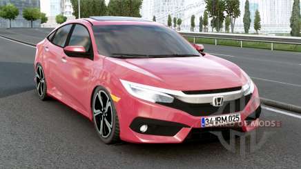 Honda Civic Sedan (FC) Brick Red para Euro Truck Simulator 2
