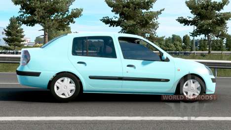 Renault Clio Symbol 2003 Blizzard Blue para Euro Truck Simulator 2
