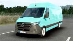 Mercedes-Benz Sprinter Aquamarine Blue para American Truck Simulator