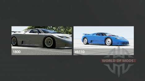 Bugatti EB110 SS para BeamNG Drive