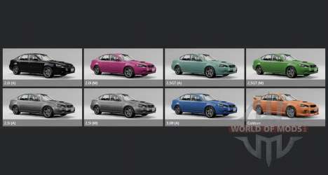 Subaru Legacy (BL) 2004 para BeamNG Drive