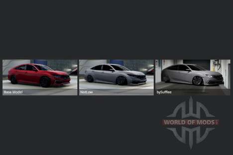 Honda Civic Touring Sedan (FC) 2021 para BeamNG Drive